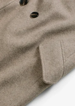 bonprix bonprix Abrigo marrón grisáceo moteado Outlet