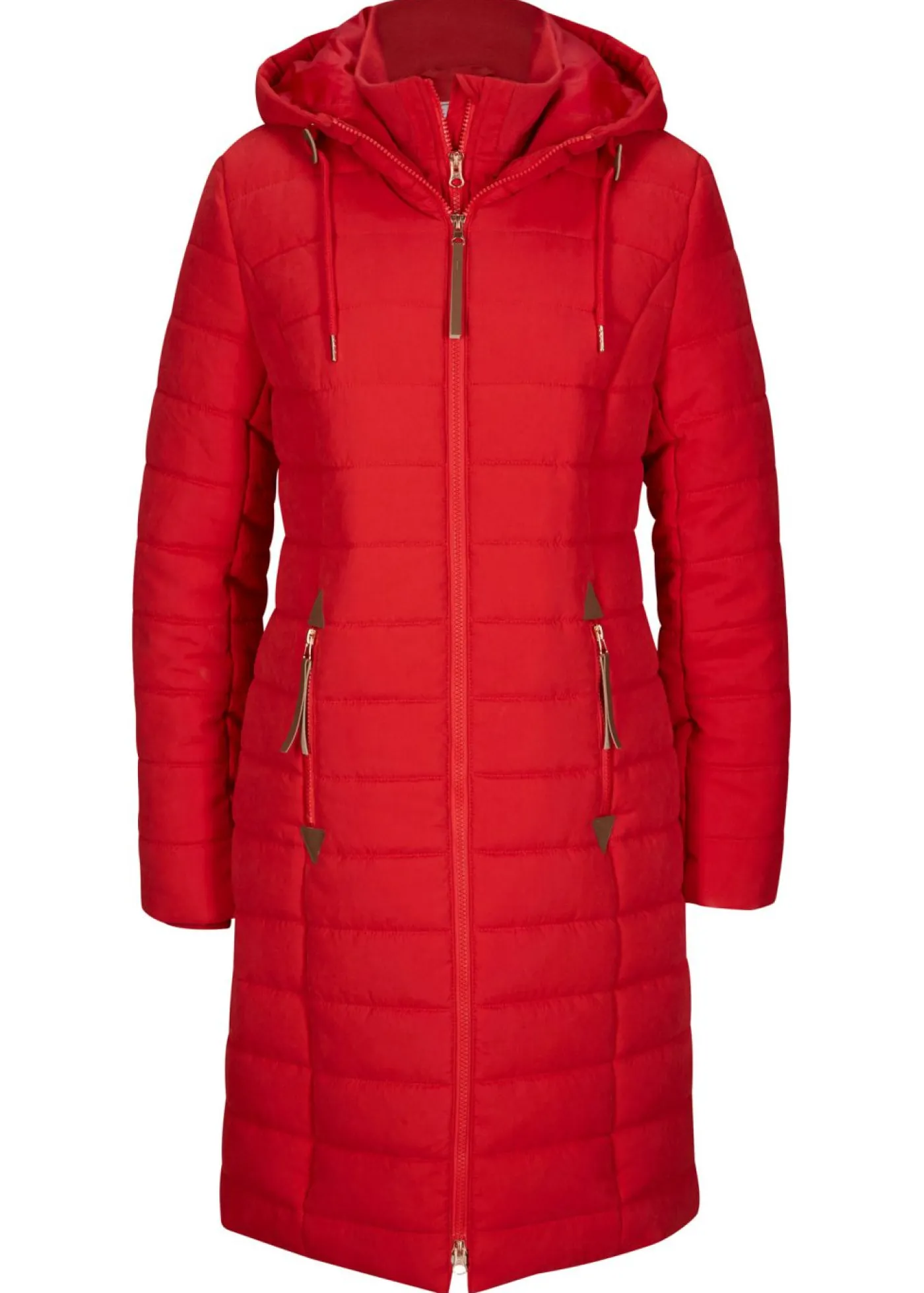 bonprix bonprix Abrigo acolchado, aspecto 2 en 1 rojo intenso Online