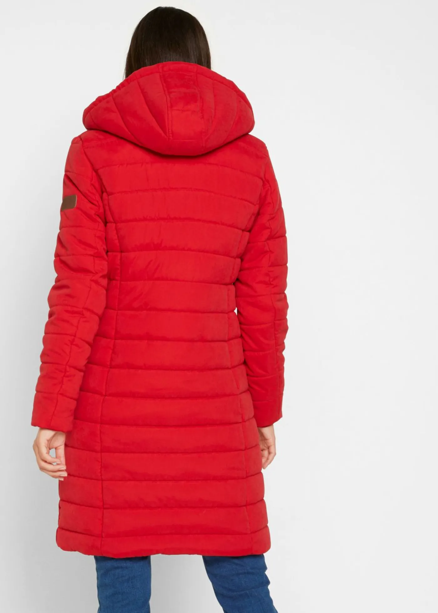 bonprix bonprix Abrigo acolchado, aspecto 2 en 1 rojo intenso Online