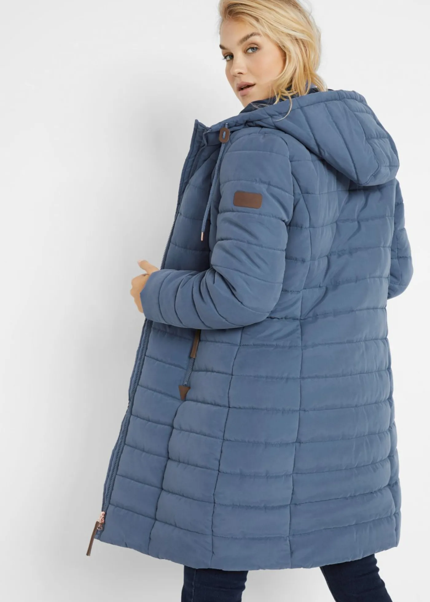 bonprix bonprix Abrigo acolchado, aspecto 2 en 1 índigo Hot