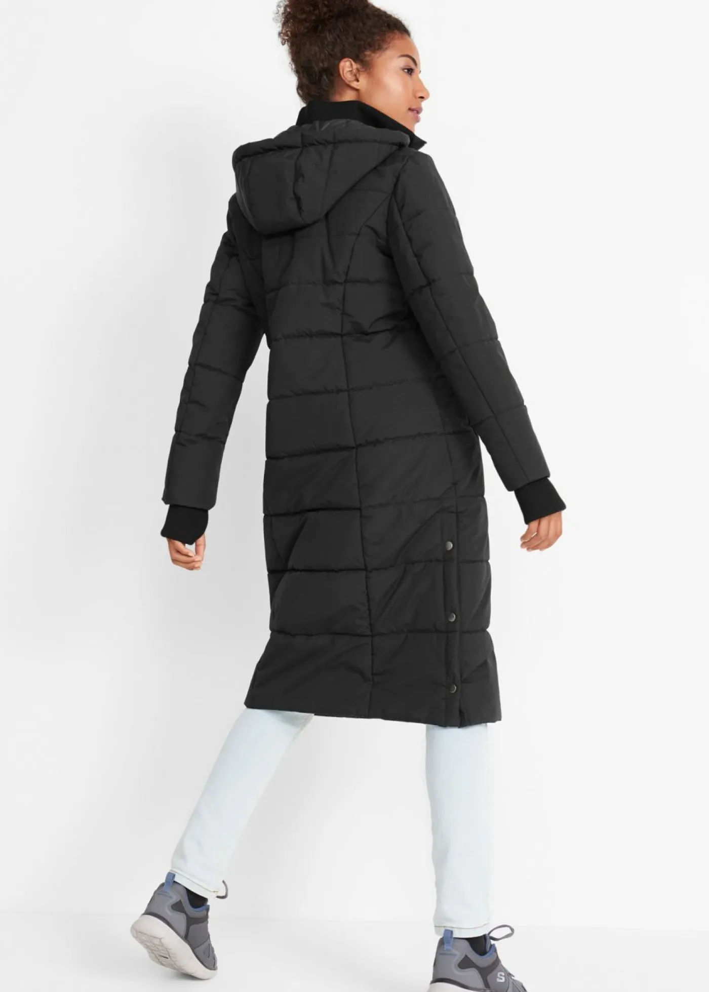 bonprix bonprix Abrigo acolchado funcional impermeable para exteriores Negro Best