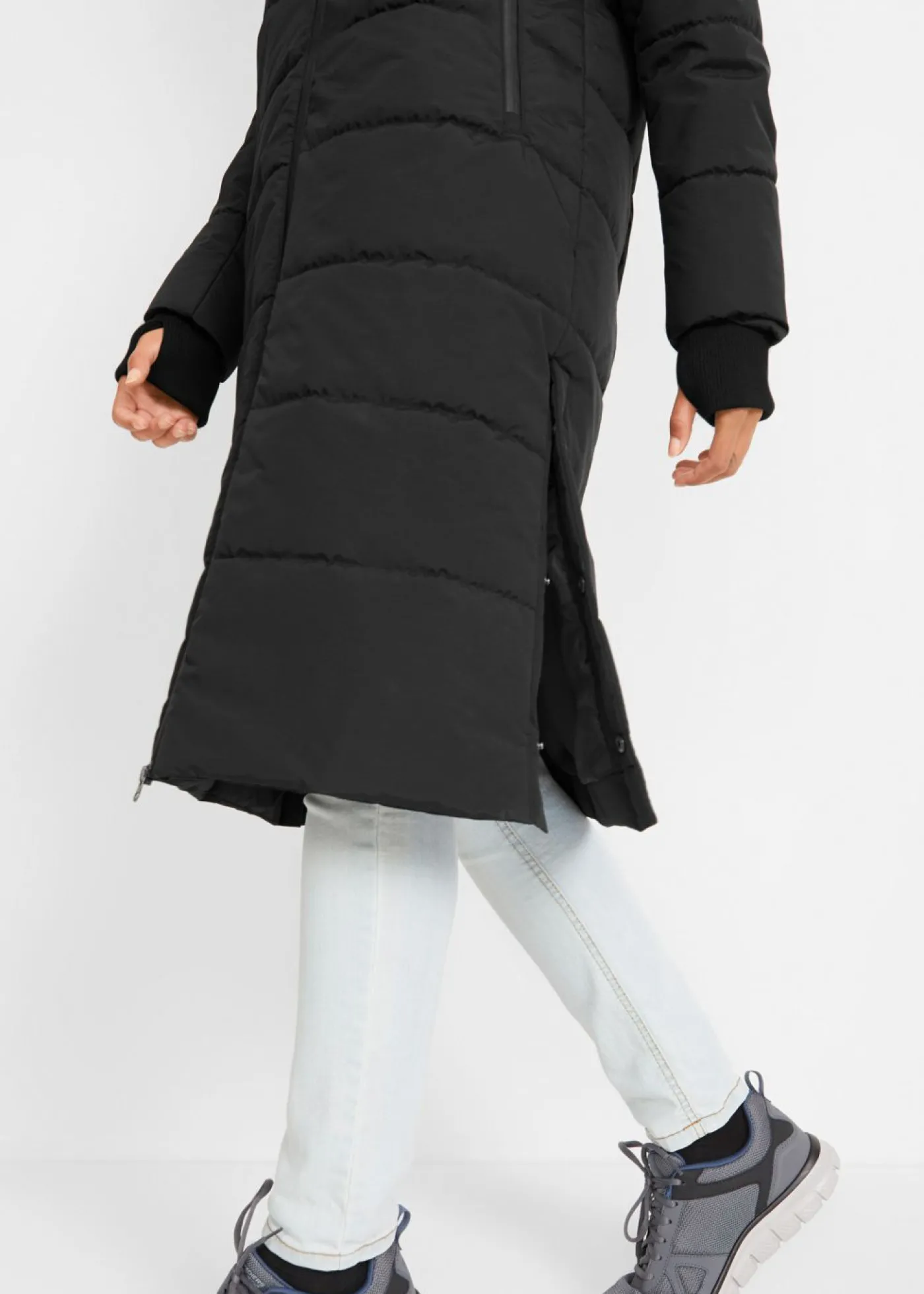 bonprix bonprix Abrigo acolchado funcional impermeable para exteriores Negro Best