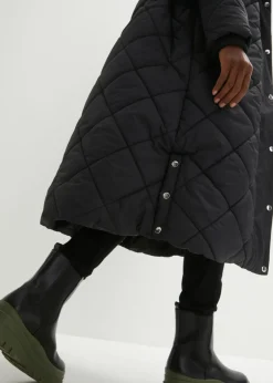 bonprix bonprix Abrigo acolchado ligero Negro Clearance
