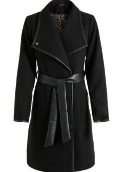bonprix bonprix Abrigo con aspecto de lana Negro Best