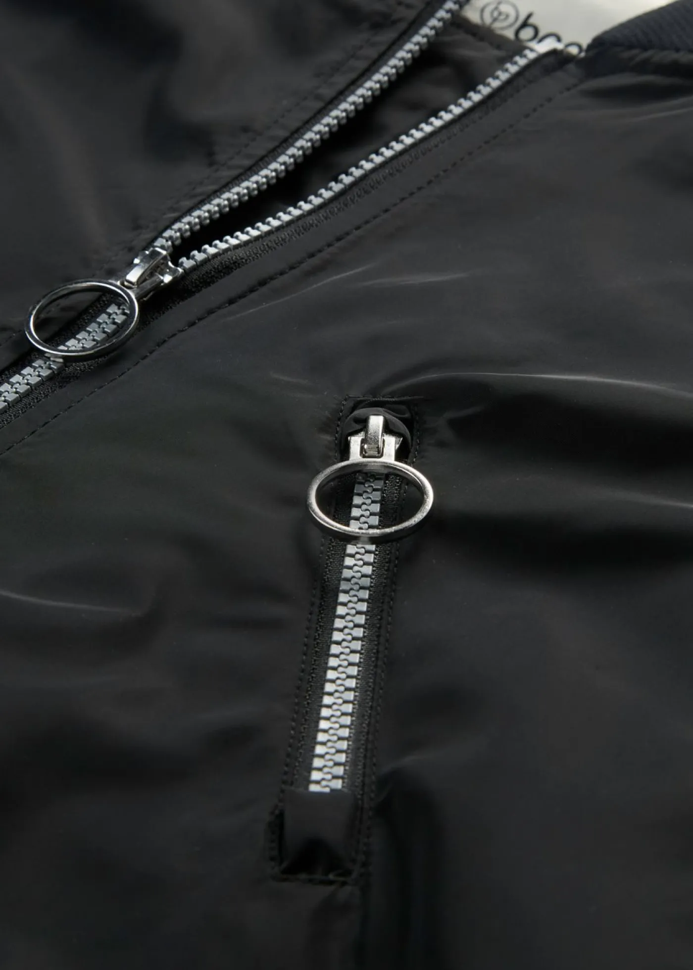 bonprix bonprix Abrigo con cuello de punto Negro Hot