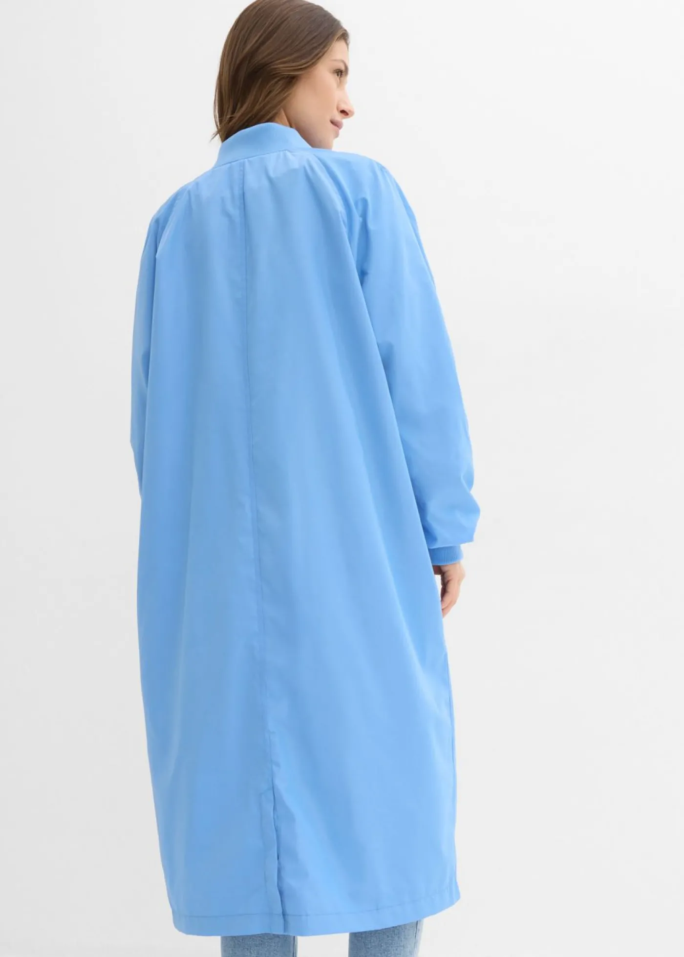 bonprix bonprix Abrigo con cuello de punto azul provenzal Clearance