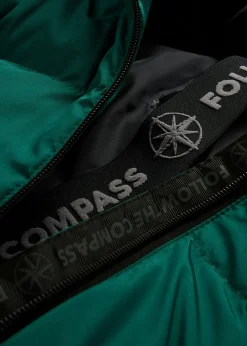 bonprix bonprix Abrigo con plumón reciclado y tecnología térmica aislante verde, brillante Clearance