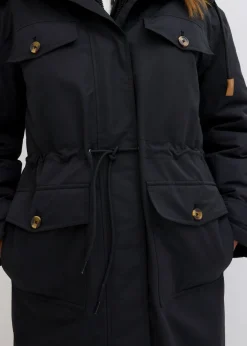 bonprix bonprix Abrigo de invierno, aspecto 2 en 1 Negro Sale