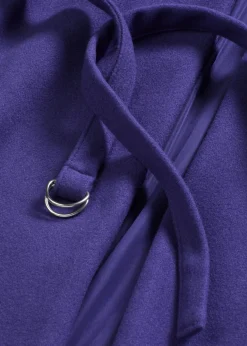 bonprix bonprix Abrigo de mezcla de viscosa Azul marino Discount