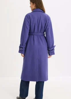 bonprix bonprix Abrigo de mezcla de viscosa Azul marino Discount
