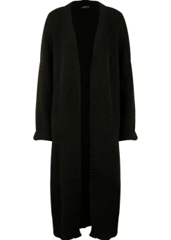 bonprix bonprix Abrigo de punto Negro New
