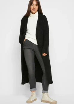 bonprix bonprix Abrigo de punto Negro New