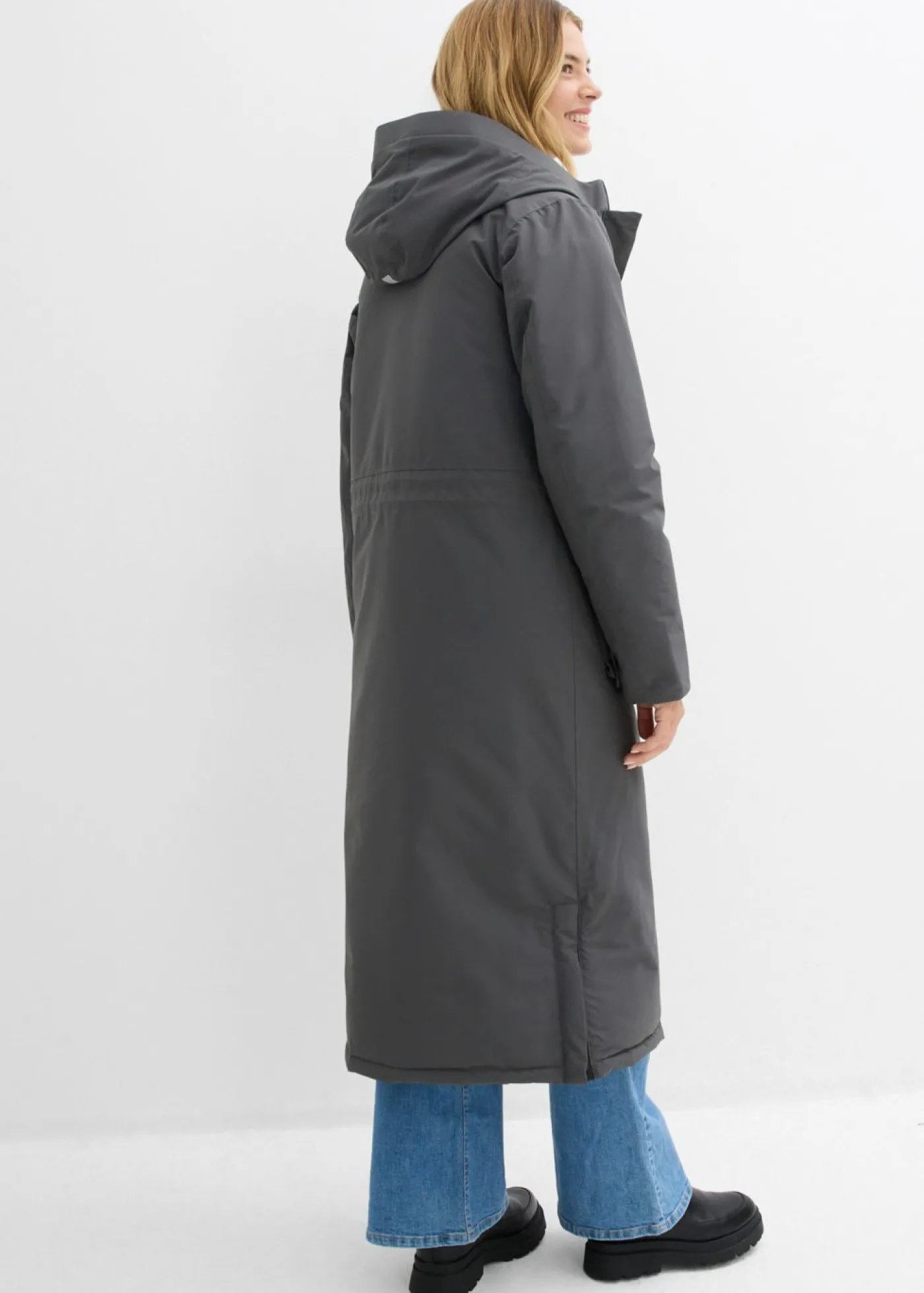 bonprix bonprix Abrigo funcional impermeable antracita New
