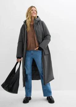 bonprix bonprix Abrigo funcional impermeable antracita New