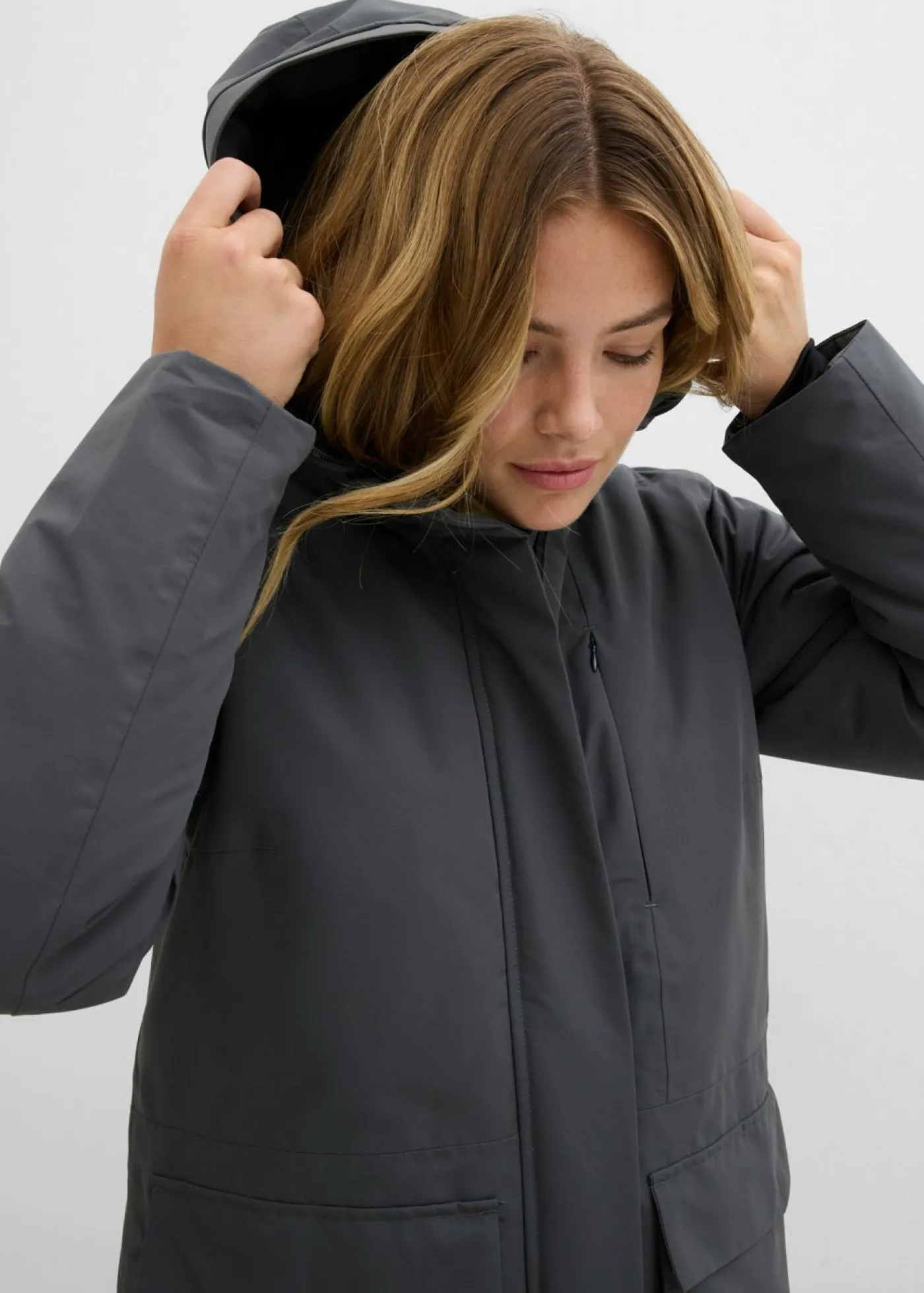bonprix bonprix Abrigo funcional impermeable antracita New