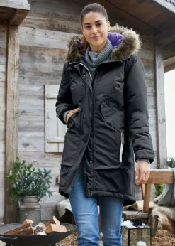 bonprix bonprix Abrigo funcional impermeable Negro Outlet