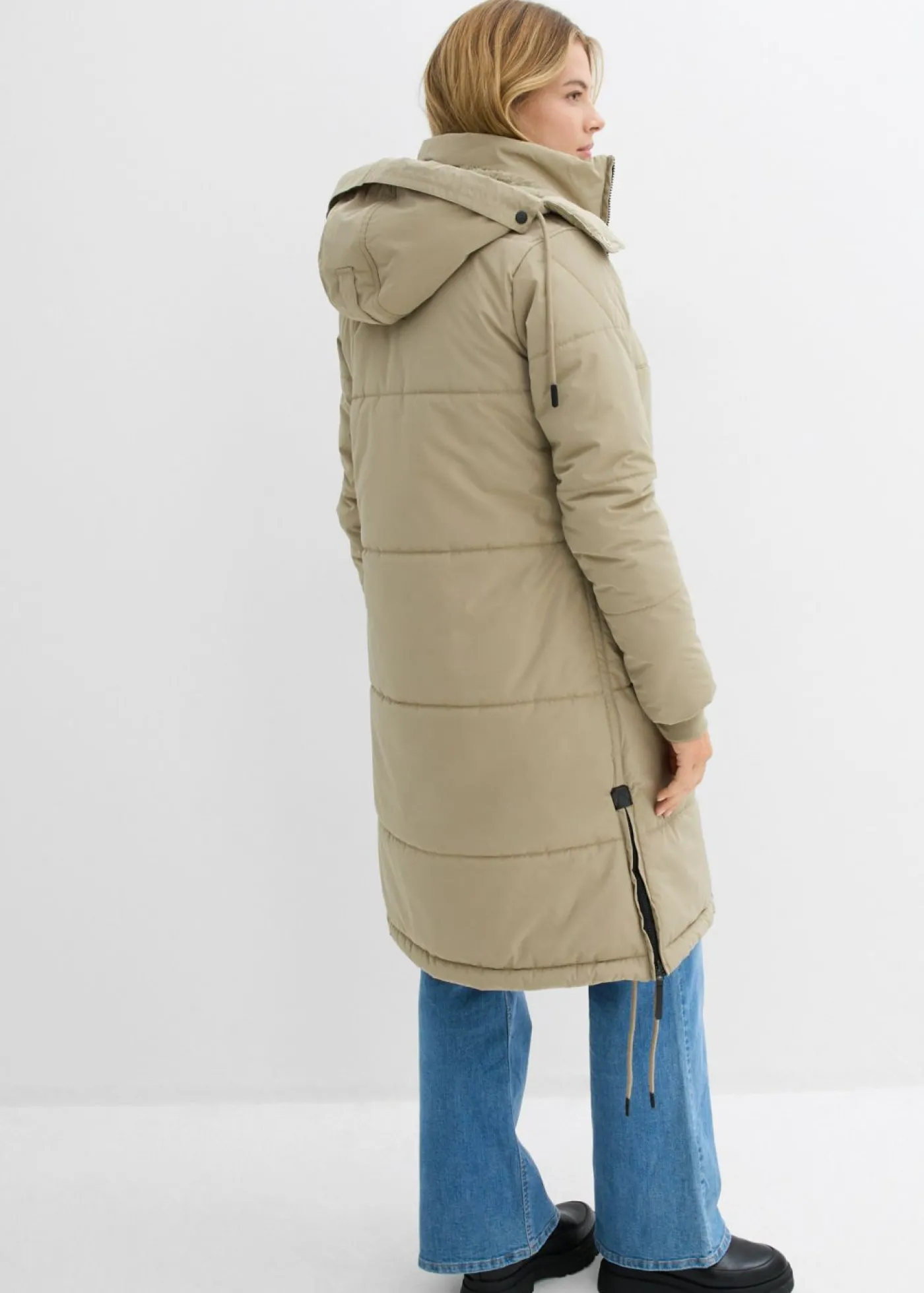 bonprix bonprix Abrigo guateado impermeable Caqui nuevo New