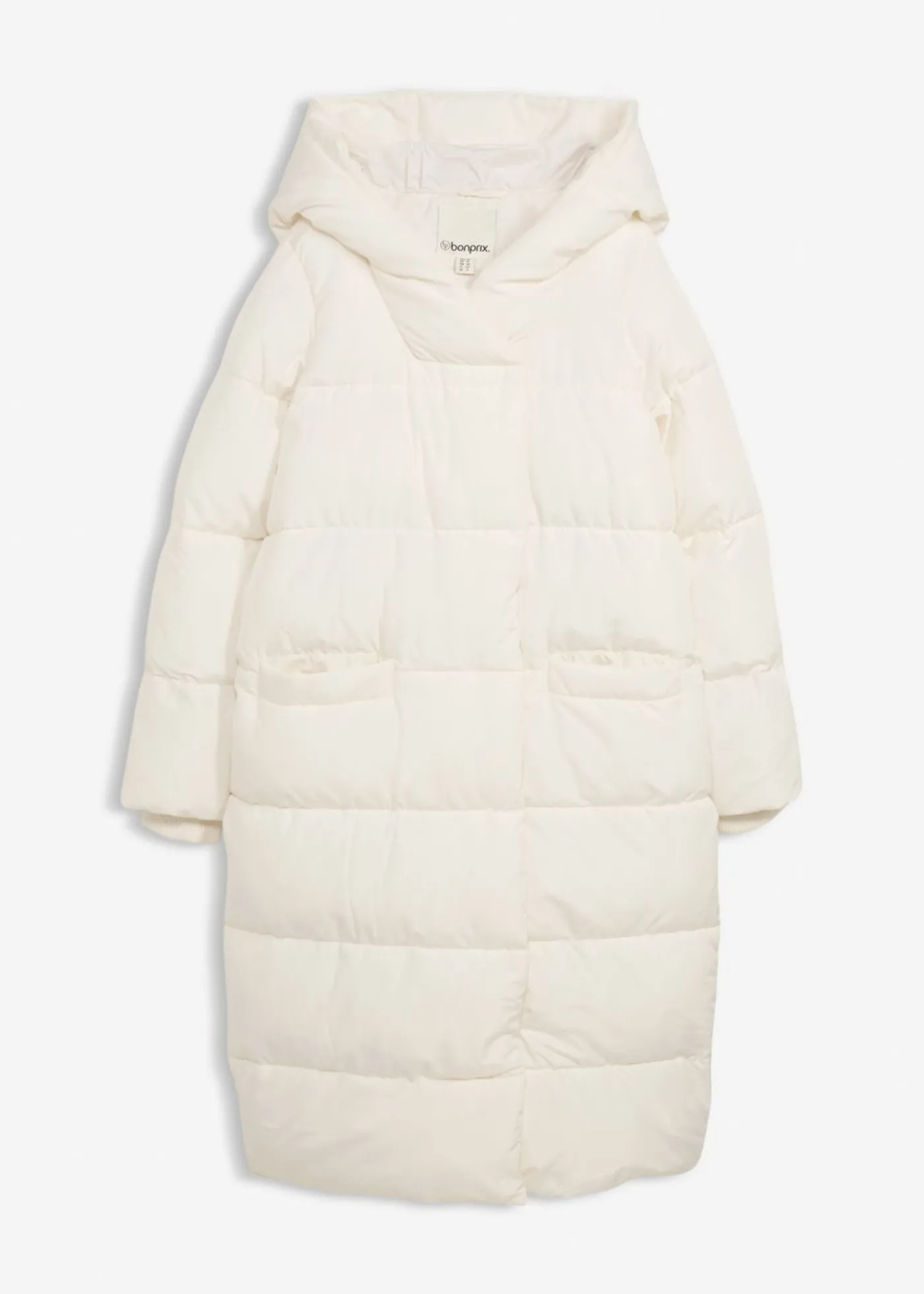 bonprix bonprix Abrigo guateado oversize blanco perla Online