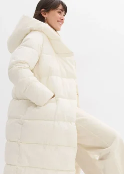 bonprix bonprix Abrigo guateado oversize blanco perla Online