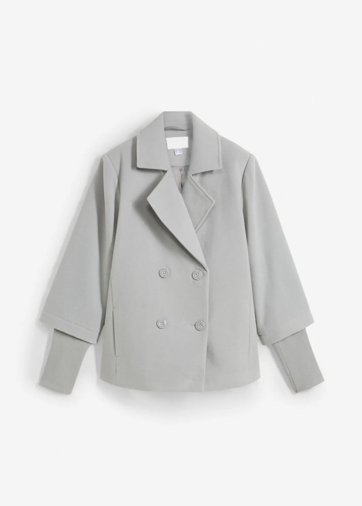 bonprix bonprix Abrigo marinero con mangas de punto gris sombra Best