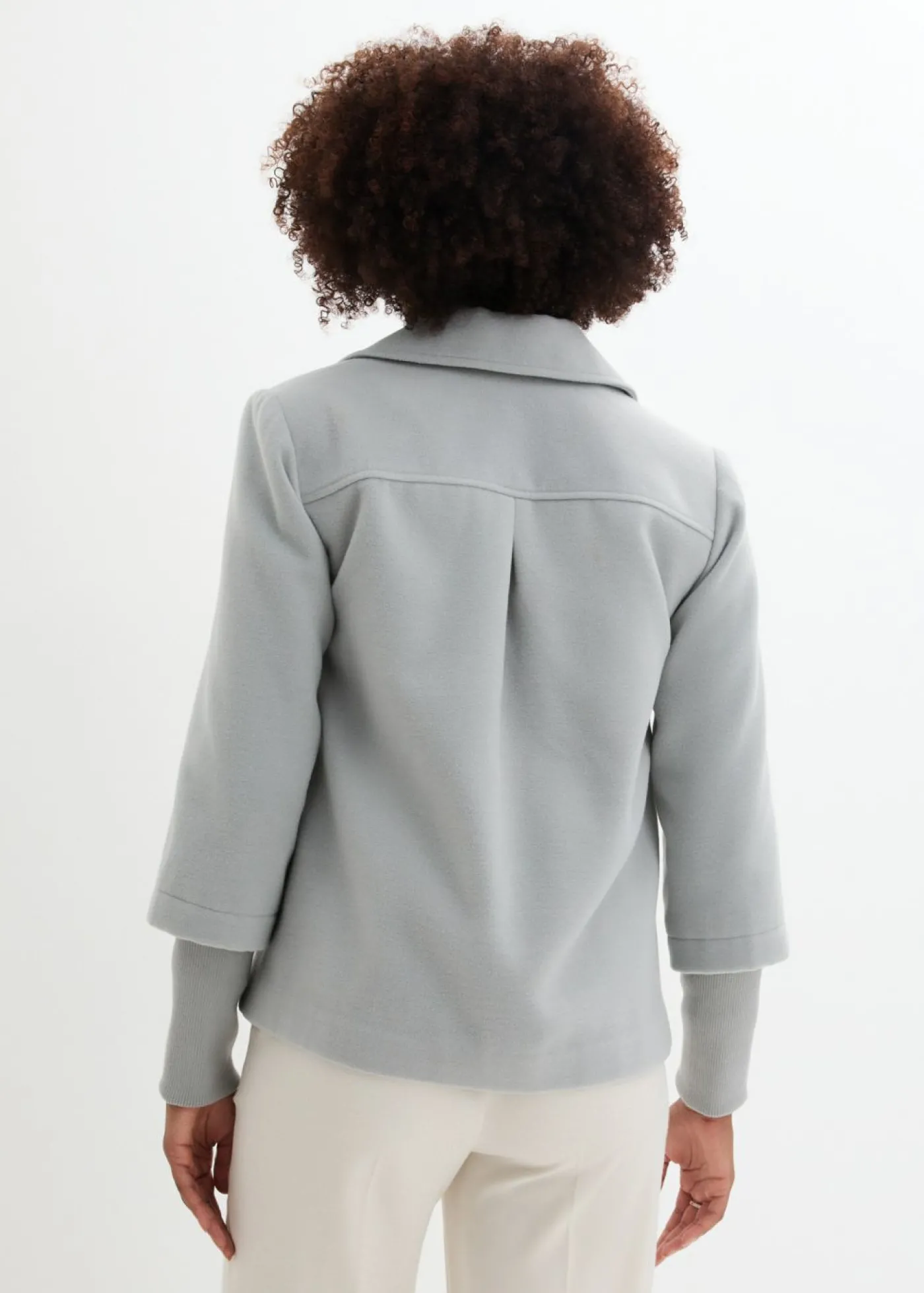 bonprix bonprix Abrigo marinero con mangas de punto gris sombra Best