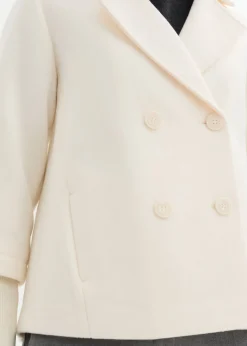 bonprix bonprix Abrigo marinero con mangas de punto Beige natural Hot