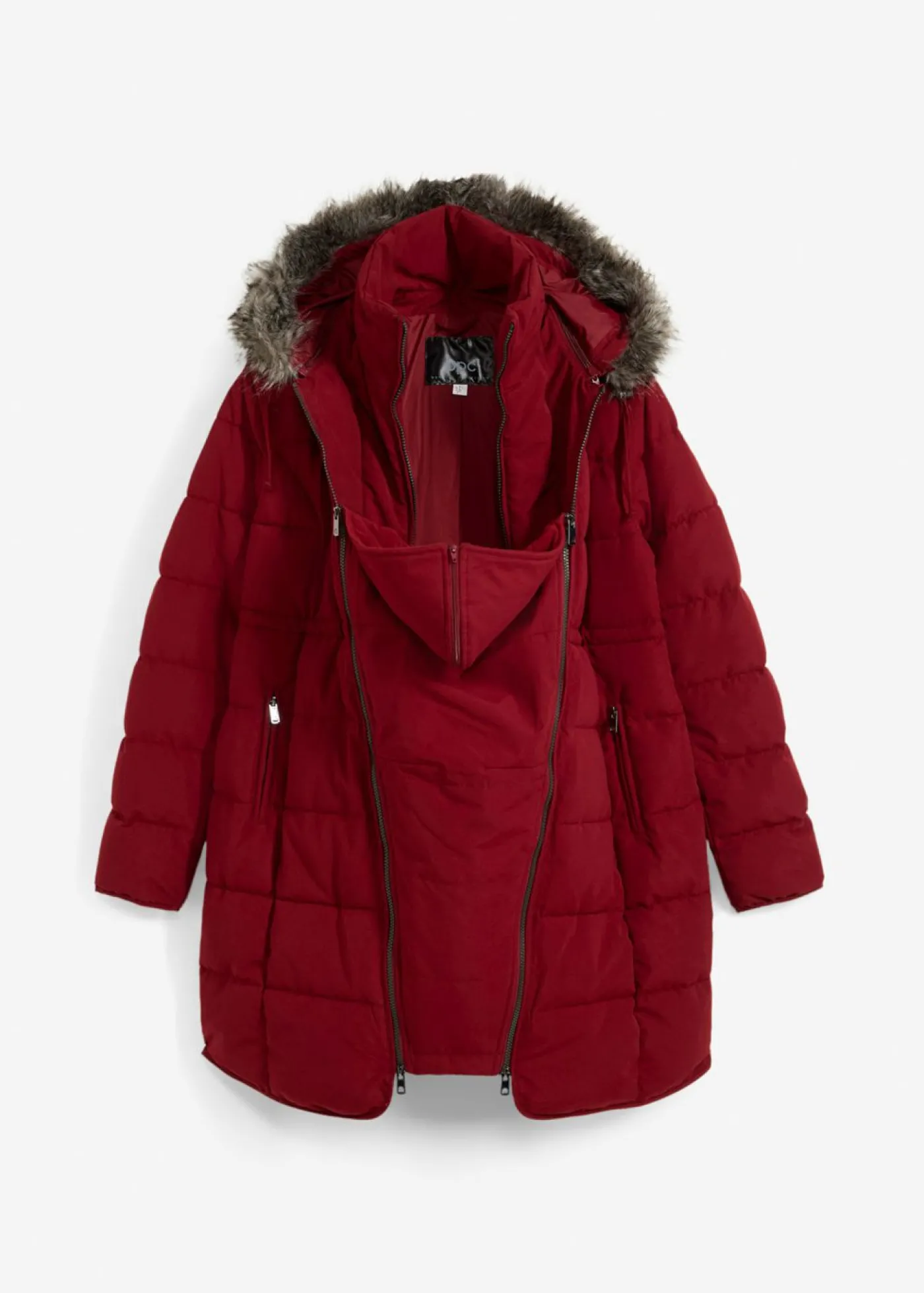 bonprix bonprix Abrigo para portabebés/chaqueta premamá para el embarazo y después del embarazo Marrón rojizo Outlet