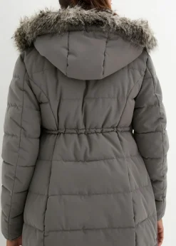 bonprix bonprix Abrigo para portabebés/chaqueta premamá para el embarazo y después del embarazo Gris oscuro Discount