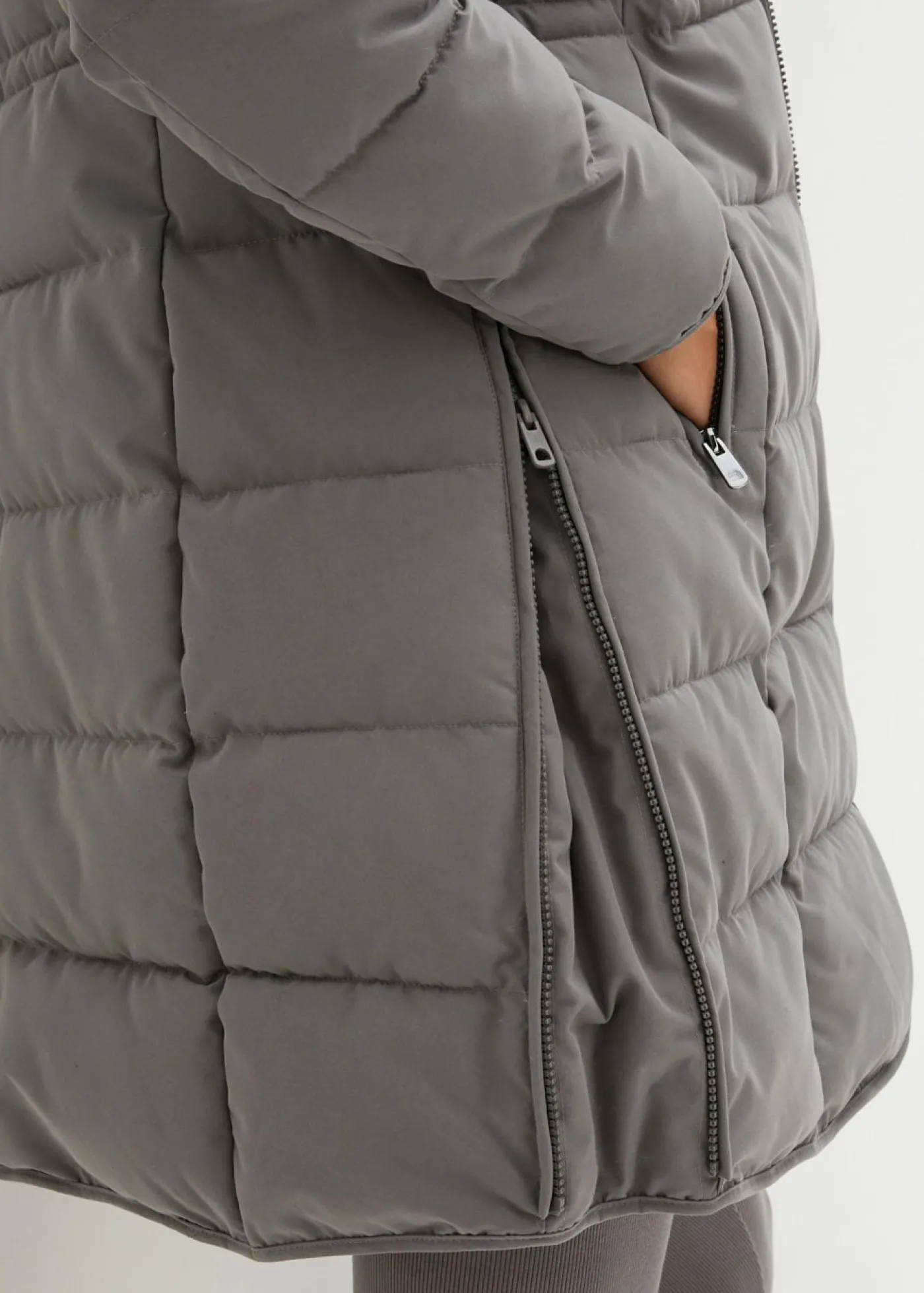bonprix bonprix Abrigo para portabebés/chaqueta premamá para el embarazo y después del embarazo Gris oscuro Discount