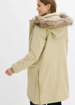 bonprix bonprix Abrigo premamá impermeable y cortavientos 3 en 1 con inserto de porteo Caqui ahumado Outlet