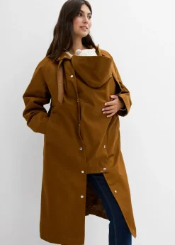 bonprix bonprix Abrigo premamá impermeable 6 en 1 con inserto de porteo y chaleco interior desmontable turrón Outlet