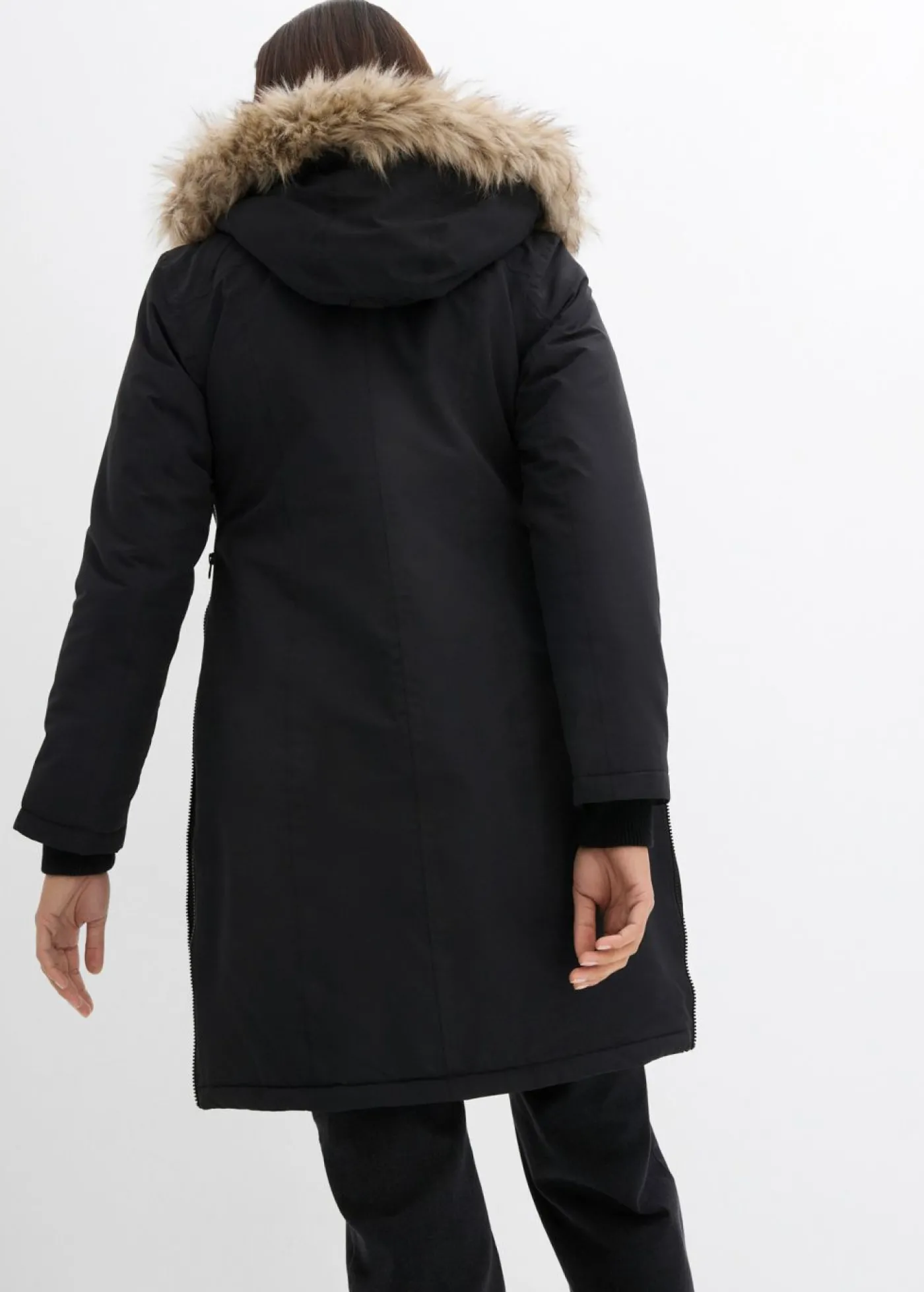 bonprix bonprix Abrigo premamá impermeable y cortavientos 3 en 1 con inserto de porteo Negro New