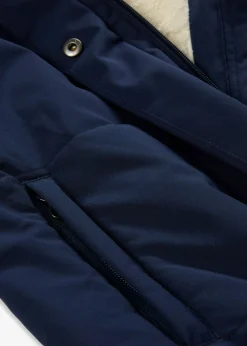 bonprix bonprix Abrigo premamá y de porteo, guateado, 3 en 1 Azul marino-beige Discount