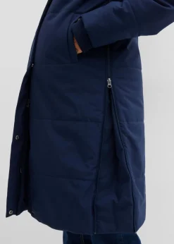 bonprix bonprix Abrigo premamá y de porteo, guateado, 3 en 1 Azul marino-beige Discount
