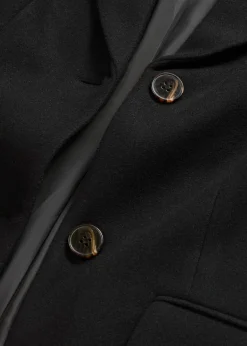 bonprix bonprix Abrigo tipo americana Negro Online