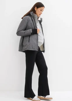bonprix bonprix Agradable chaqueta premamá 3 en 1 y de porteo pizarra jaspeado