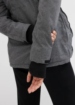 bonprix bonprix Agradable chaqueta premamá 3 en 1 y de porteo pizarra jaspeado