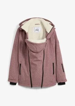 bonprix bonprix Agradable chaqueta premamá 3 en 1 y de porteo Burdeos jaspeado Online