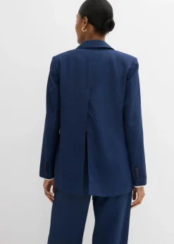 bonprix bonprix Americana con abertura larga en la espalda Azul marino Hot