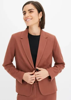 bonprix bonprix Americana con bolsillos marrón ahumado Sale