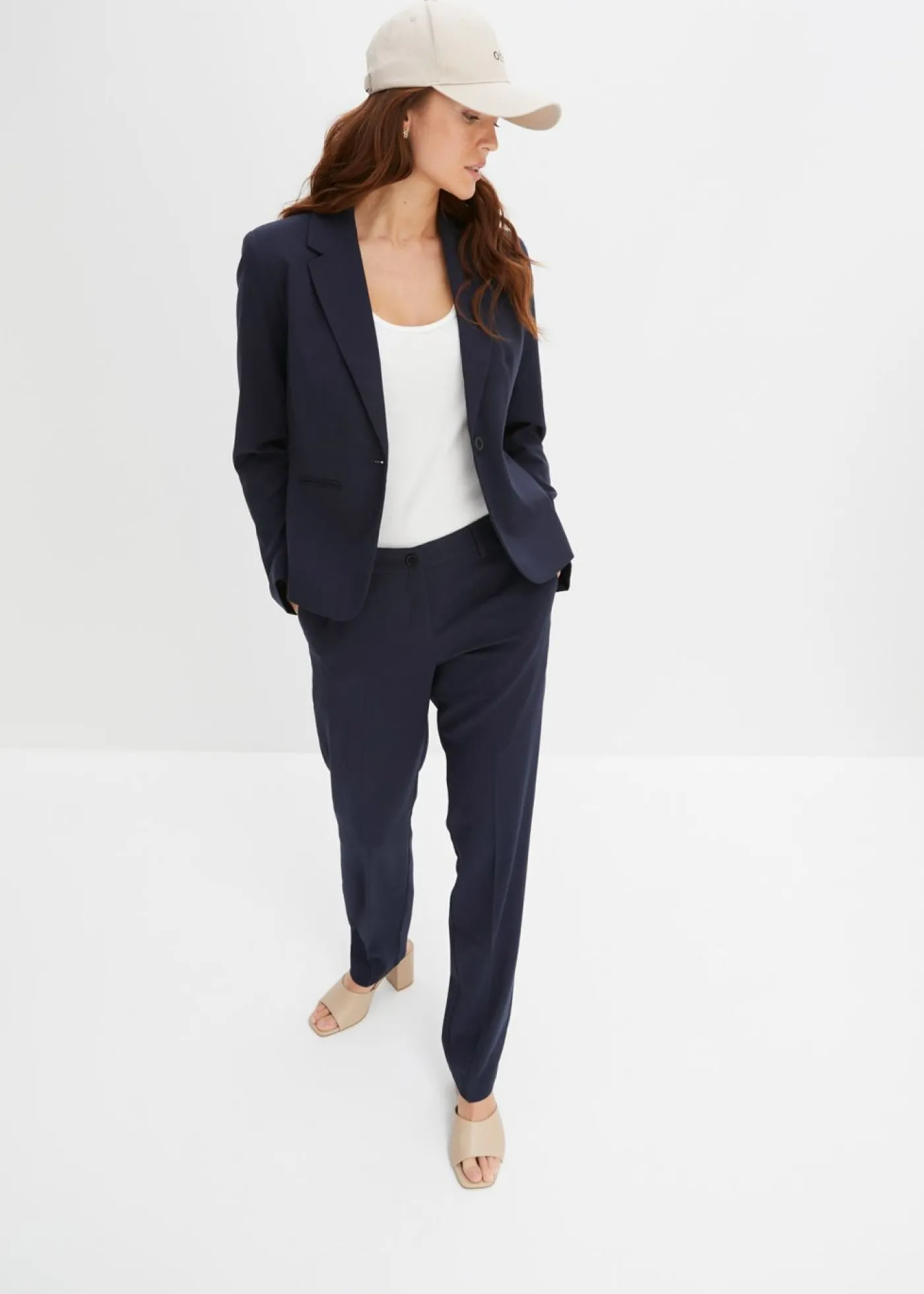 bonprix bonprix Americana con bolsillos Azul oscuro Hot