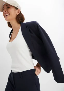 bonprix bonprix Americana con bolsillos Azul oscuro Hot