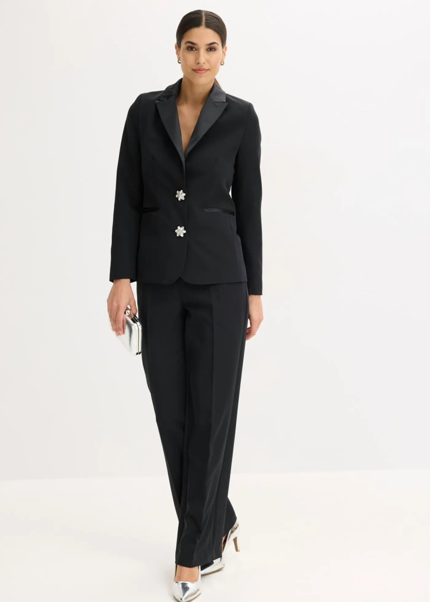 bonprix bonprix Americana con botones decorativos Negro Outlet