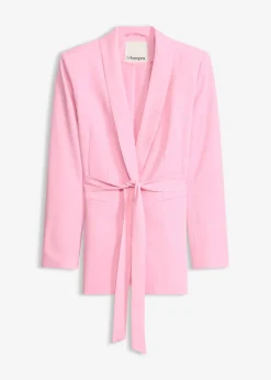 bonprix bonprix Americana con cinturón Rosa Discount
