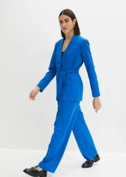 bonprix bonprix Americana con cinturón Azul ártico Sale