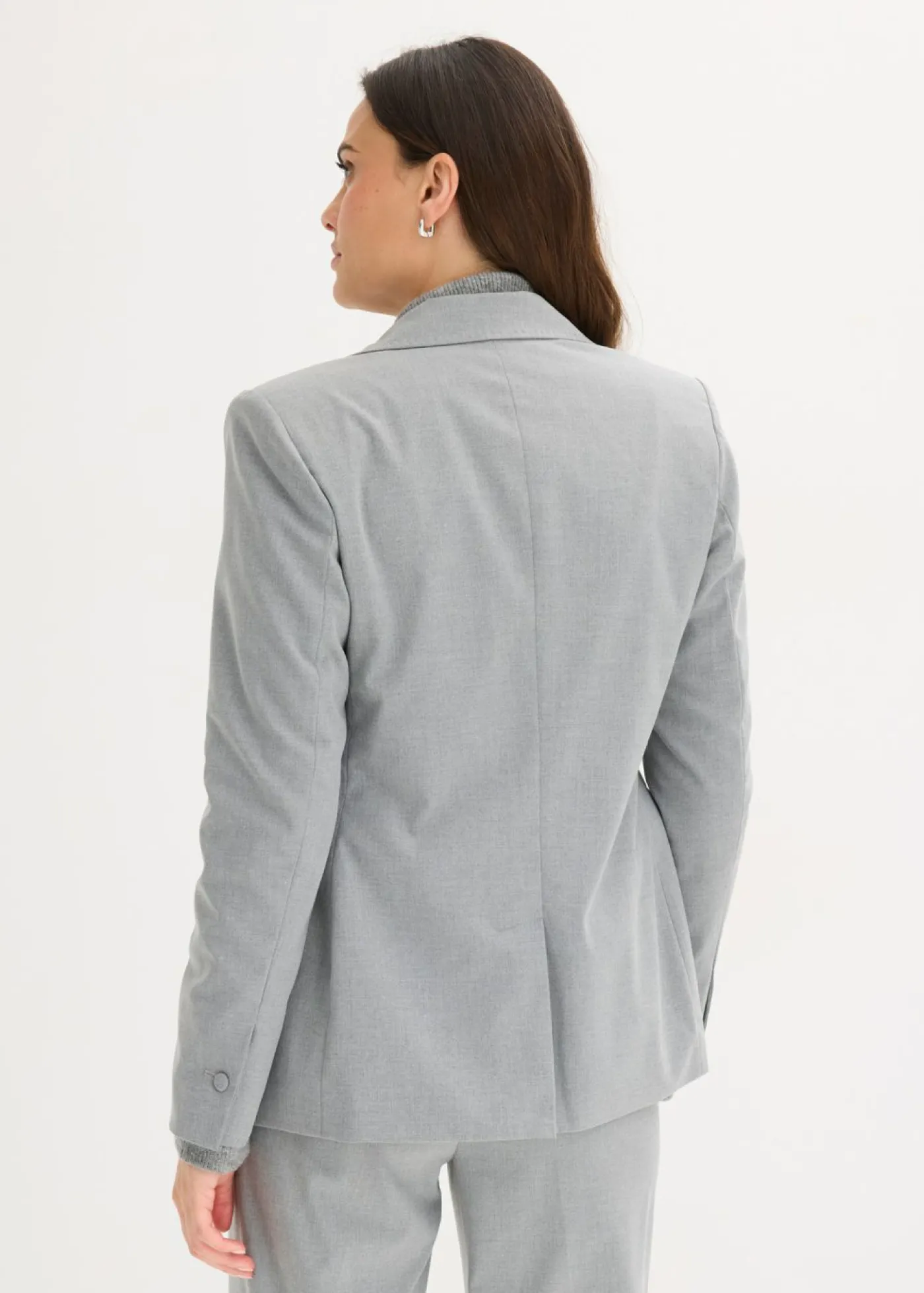 bonprix bonprix Americana con detalles decorativos cosidos a mano gris jaspeado moteado Outlet
