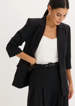 bonprix bonprix Americana con hombros marcados en tendencia Negro Outlet