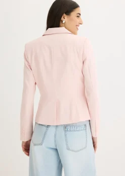 bonprix bonprix Americana corta con bolsillos Rosa perla Outlet