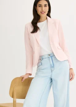 bonprix bonprix Americana corta con bolsillos Rosa perla Outlet