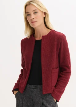 bonprix bonprix Americana corta de punto Rojo rubí
